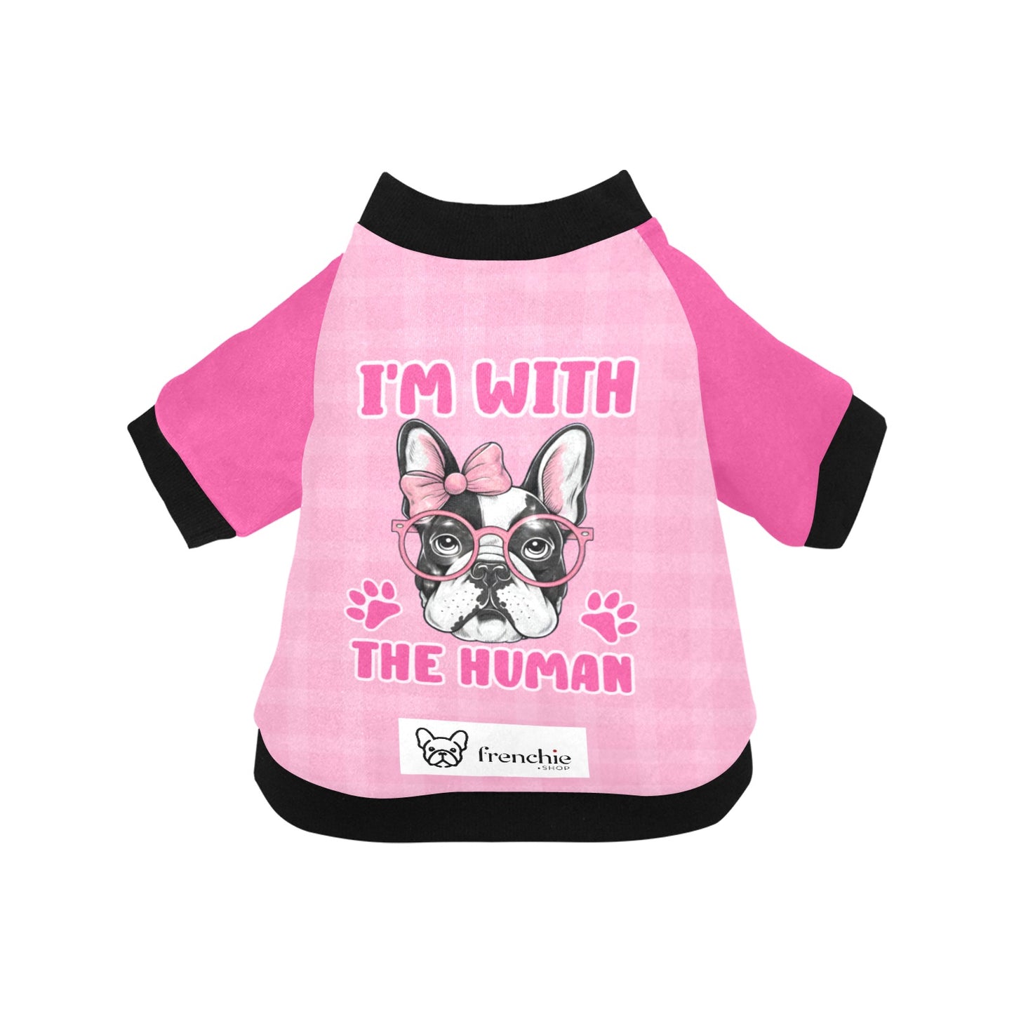 I'm with the human - Jacket for French bulldog