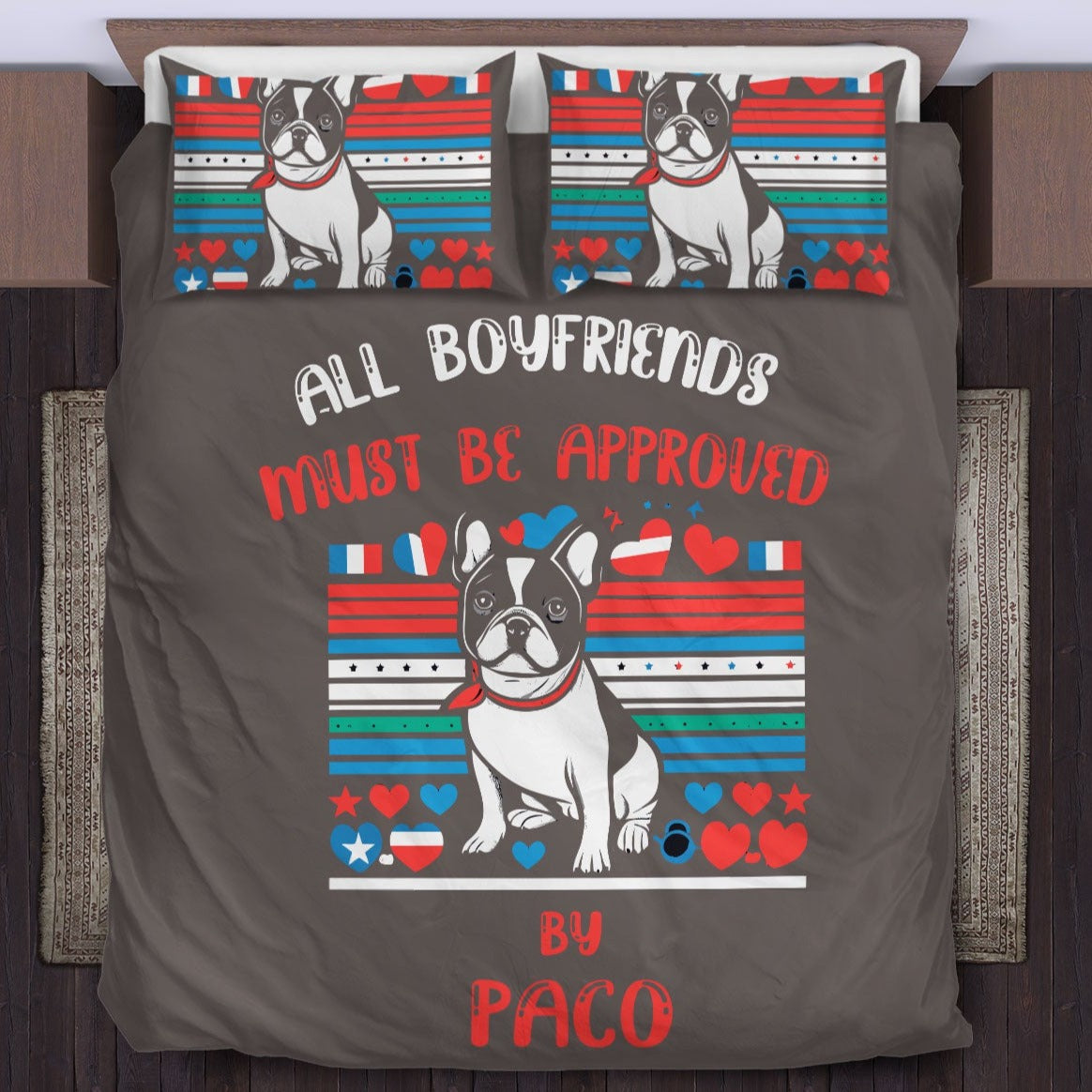 French bulldog cheap comforter set