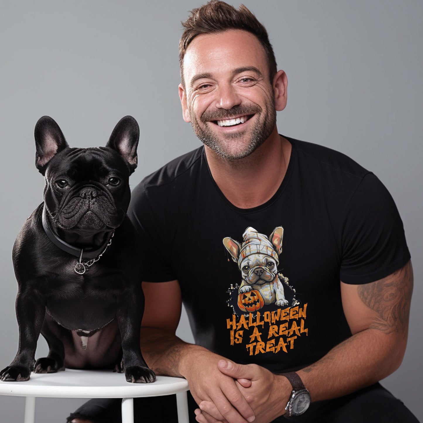 Chic Frenchie Halloween - Unisex T-Shirt