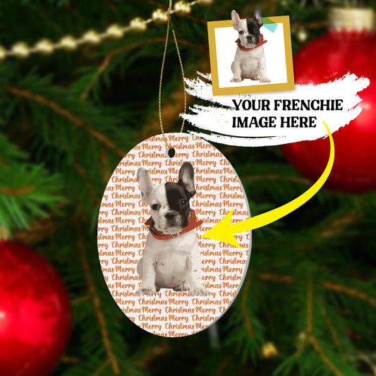 Personalized Ornaments for Frenchie Lovers with Your Frenchie’s Image