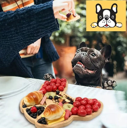 Cheesehound French Bulldog Cheese Board Food Tray