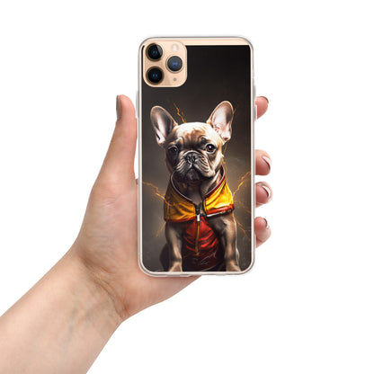 Sophisticated Frenchie Portrait iPhone Case - Top-notch Selection for Pooch Admirers