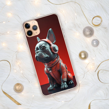 Durable Elegance iPhone Case - Exquisite Frenchie Hybrid Design for Chic Protection