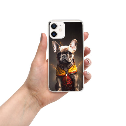 Sophisticated Frenchie Portrait iPhone Case - Top-notch Selection for Pooch Admirers