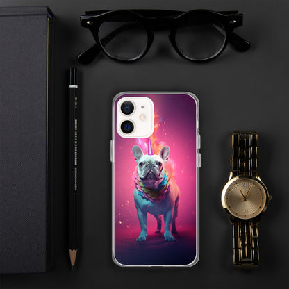 Unicorn Frenchie iPhone Case - A Magical and Enchanting Choice for Pet Lovers and Fantasy Admirers