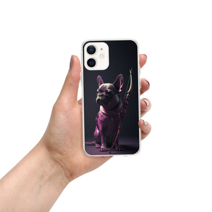 Frenchie Elegance iPhone Case - High-Quality Protection with a Touch of Style