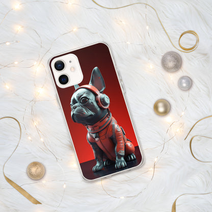 Durable Elegance iPhone Case - Exquisite Frenchie Hybrid Design for Chic Protection