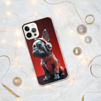 Durable Elegance iPhone Case - Exquisite Frenchie Hybrid Design for Chic Protection