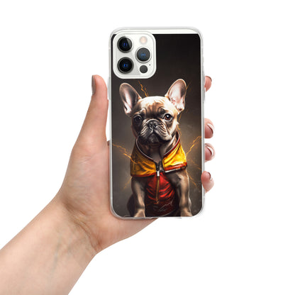 Sophisticated Frenchie Portrait iPhone Case - Top-notch Selection for Pooch Admirers