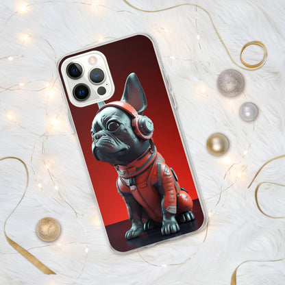 Durable Elegance iPhone Case - Exquisite Frenchie Hybrid Design for Chic Protection