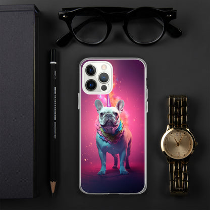 Unicorn Frenchie iPhone Case - A Magical and Enchanting Choice for Pet Lovers and Fantasy Admirers