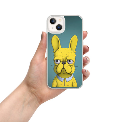 Yellow Frenchie iPhone Case