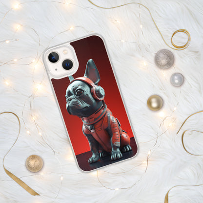 Durable Elegance iPhone Case - Exquisite Frenchie Hybrid Design for Chic Protection