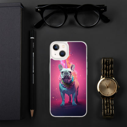 Unicorn Frenchie iPhone Case - A Magical and Enchanting Choice for Pet Lovers and Fantasy Admirers