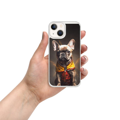 Sophisticated Frenchie Portrait iPhone Case - Top-notch Selection for Pooch Admirers