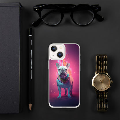 Unicorn Frenchie iPhone Case - A Magical and Enchanting Choice for Pet Lovers and Fantasy Admirers