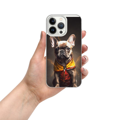 Sophisticated Frenchie Portrait iPhone Case - Top-notch Selection for Pooch Admirers