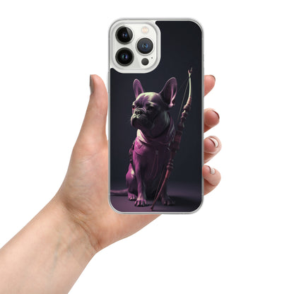 Frenchie Elegance iPhone Case - High-Quality Protection with a Touch of Style