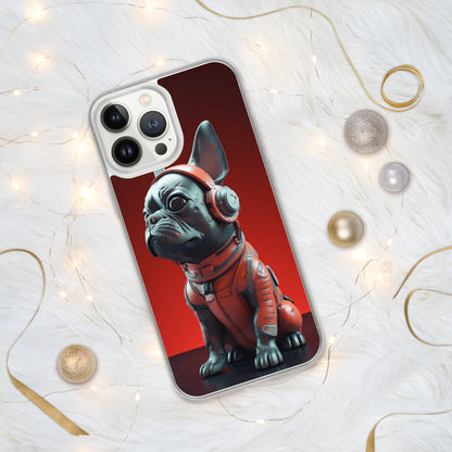 Durable Elegance iPhone Case - Exquisite Frenchie Hybrid Design for Chic Protection