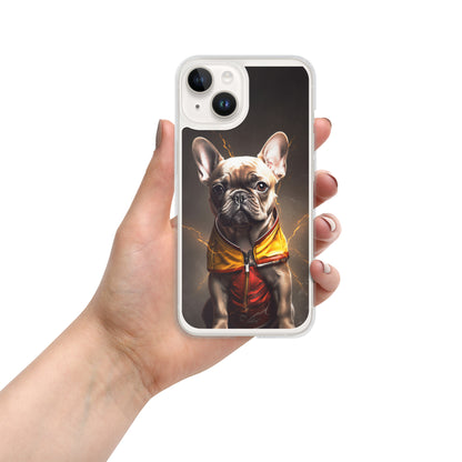 Sophisticated Frenchie Portrait iPhone Case - Top-notch Selection for Pooch Admirers