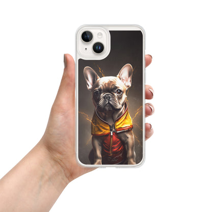 Sophisticated Frenchie Portrait iPhone Case - Top-notch Selection for Pooch Admirers