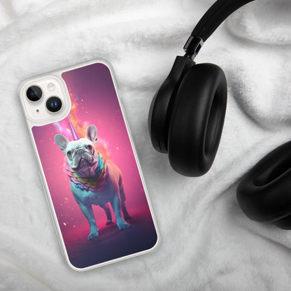 Unicorn Frenchie iPhone Case - A Magical and Enchanting Choice for Pet Lovers and Fantasy Admirers