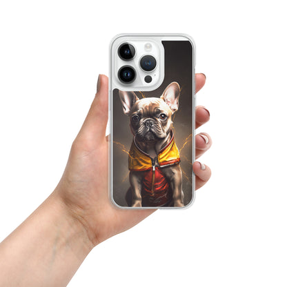 Sophisticated Frenchie Portrait iPhone Case - Top-notch Selection for Pooch Admirers