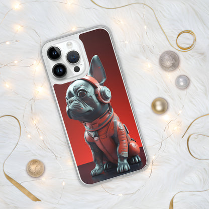 Durable Elegance iPhone Case - Exquisite Frenchie Hybrid Design for Chic Protection