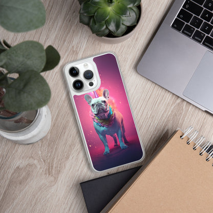 Unicorn Frenchie iPhone Case - A Magical and Enchanting Choice for Pet Lovers and Fantasy Admirers