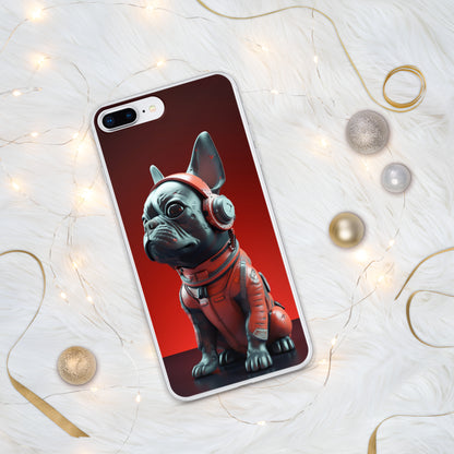 Durable Elegance iPhone Case - Exquisite Frenchie Hybrid Design for Chic Protection