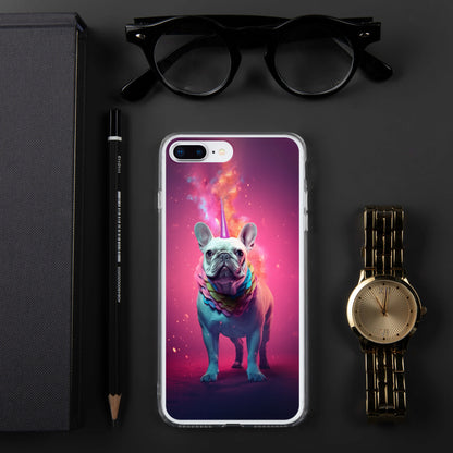 Unicorn Frenchie iPhone Case - A Magical and Enchanting Choice for Pet Lovers and Fantasy Admirers