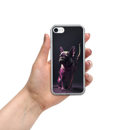 Frenchie Elegance iPhone Case - High-Quality Protection with a Touch of Style