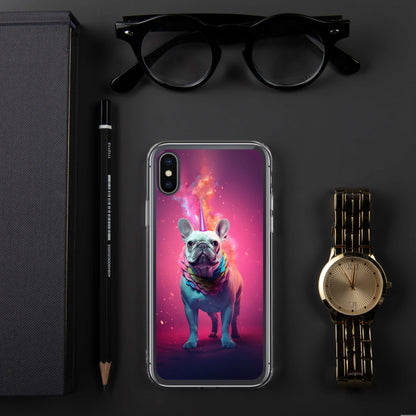 Unicorn Frenchie iPhone Case - A Magical and Enchanting Choice for Pet Lovers and Fantasy Admirers