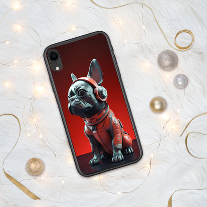 Durable Elegance iPhone Case - Exquisite Frenchie Hybrid Design for Chic Protection