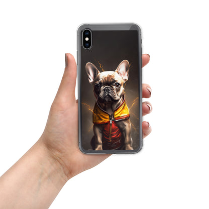 Sophisticated Frenchie Portrait iPhone Case - Top-notch Selection for Pooch Admirers