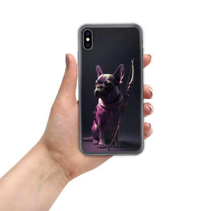 Frenchie Elegance iPhone Case - High-Quality Protection with a Touch of Style