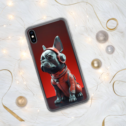 Durable Elegance iPhone Case - Exquisite Frenchie Hybrid Design for Chic Protection