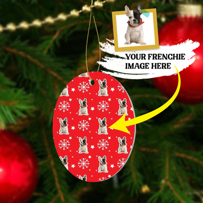 Personalized Ornaments for Frenchie Lovers with Your Frenchie’s Image