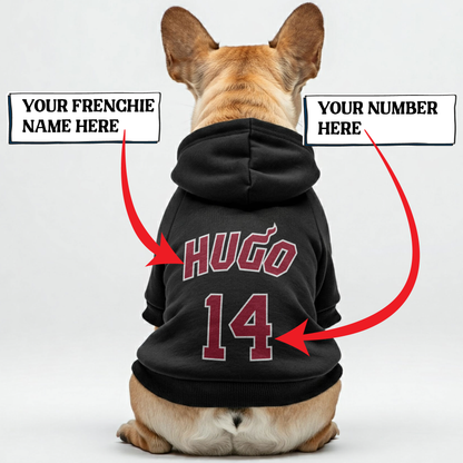 Personalized French Bulldog Hoodies with Custom Name and Number – Stylish, Cozy, and Premium 100% Cotton