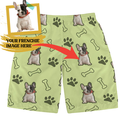 Custom Mens All Over Print Shorts with French Bulldog image