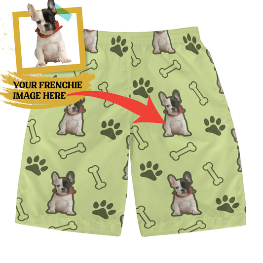 Custom Mens All Over Print Shorts with French Bulldog image