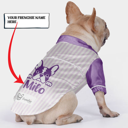 Customized French Bulldog Pajamas with Your Frenchie's Name