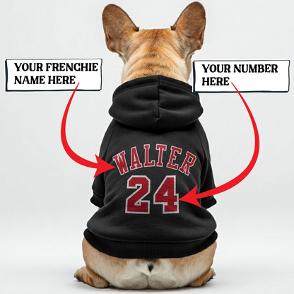 Personalized French Bulldog Hoodies with Custom Name and Number – Stylish, Cozy, and Premium 100% Cotton