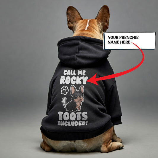 Personalized French Bulldog Hoodies with Funny Quotes and Custom Name – Stylish, Cozy, and Premium 100% Cotton