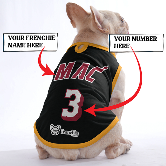 Custom Frenchie Shirt with Name & Number - Frenchie Shop Original