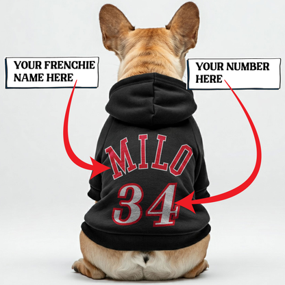 Personalized French Bulldog Hoodies with Custom Name and Number – Stylish, Cozy, and Premium 100% Cotton