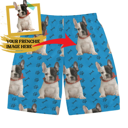 Custom Mens All Over Print Shorts with French Bulldog image