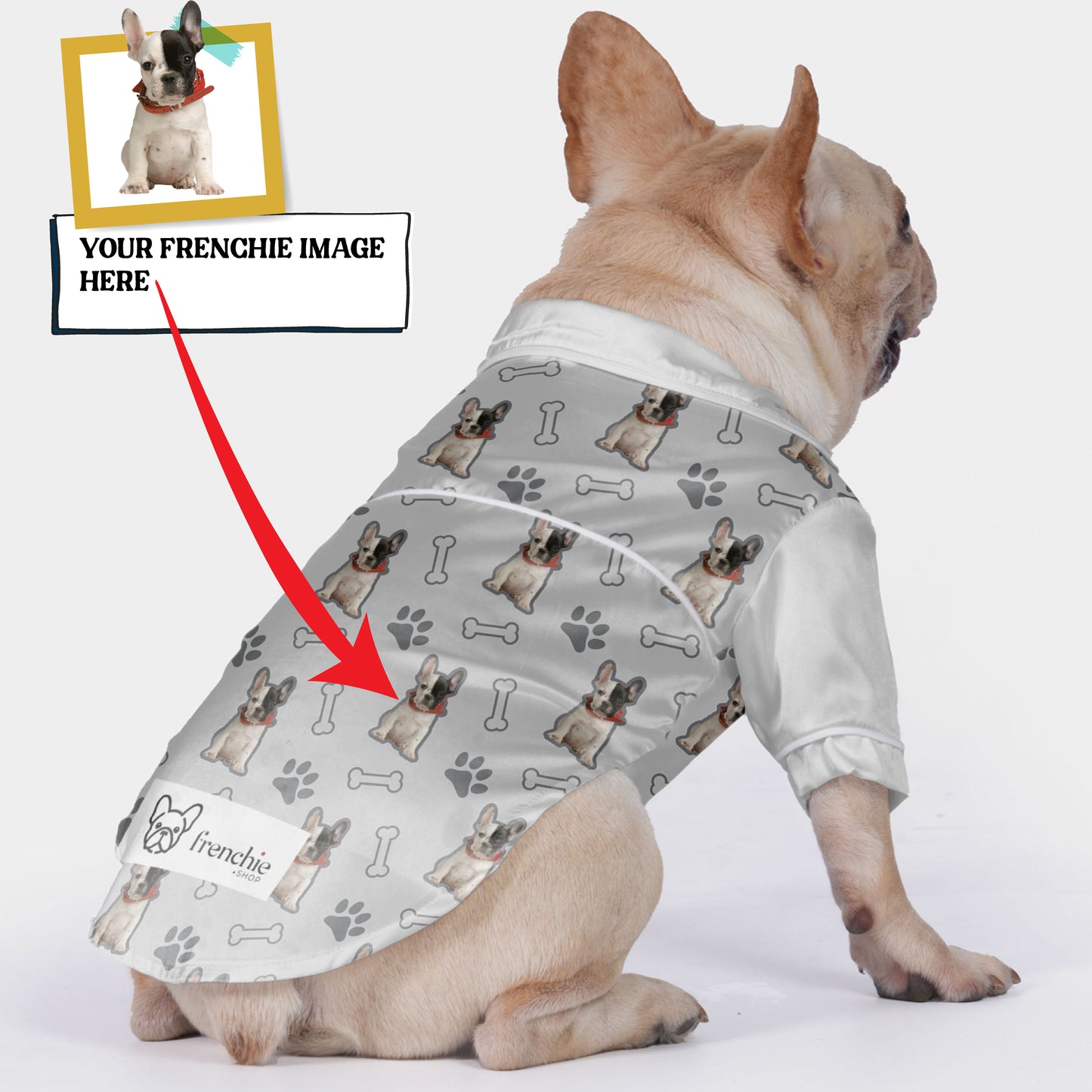 Personalized French Bulldog Pajamas with Your Frenchie's Image