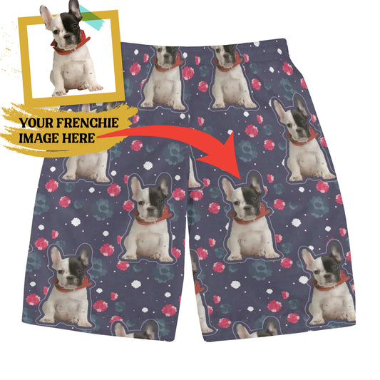 Custom Mens All Over Print Shorts with French Bulldog image