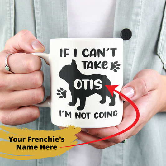 Personalized Ceramic Mug with Custom Frenchie Name